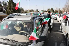 راهپیمایی خودرویی و موتوری 22 بهمن 1400 در یزد‎‎