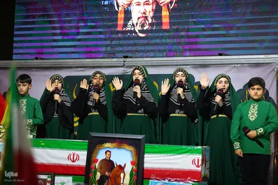 مراسم وداع با پیکر شهیدان مصطفی امینی و عبدالحسین شیخ‌کوپایی در اصفهان