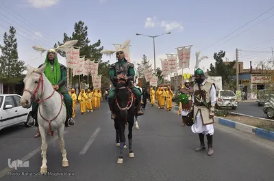 ورود نمادین کاروان حسینی به سرزمین کربلا