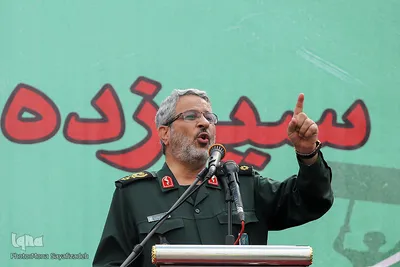 سردار غیب پرور در راهپیمایی 13 آبان در اهواز