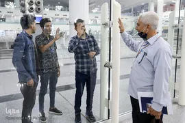 در حاشیه مراسم بدرقه اولین کاروان حجاج ایرانی