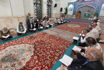 کرسی تلاوت رضوی زیارتگاه شهید مدرس - کاشمر