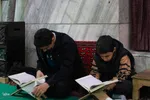 آیین جزءخوانی قرآن کریم در مسجد ملامحسن خمینی‌شهر