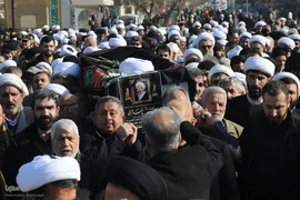 تشییع آیت الله شیخ عبدالنبی نمازی در قم