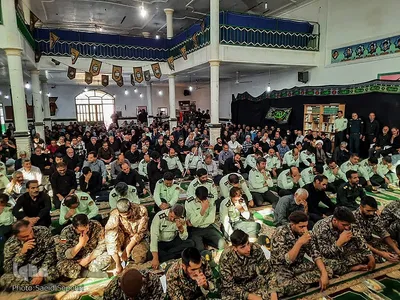 مراسم چهلم شهید مدافع امنیت شهید علی میرزایی در ملایر