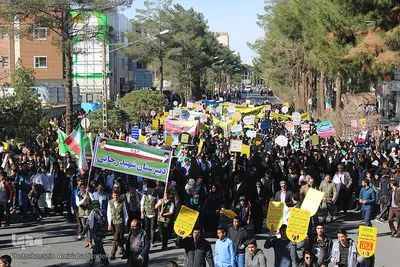 راهپیمایی 13 آبان در خراسان جنوبی