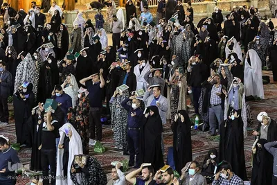 مراسم احیای شب نوزدهم ماه مبارک رمضان در حرم مطهر حضرت شاهچراغ(ع) در شیراز
