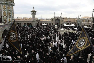 تحویل سال جدید در حرم حضرت معصومه(س)