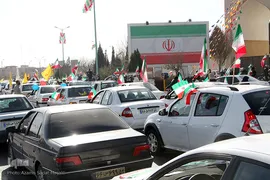 راهپیمایی خودرویی و موتوری 22 بهمن 1400 در یزد‎‎
