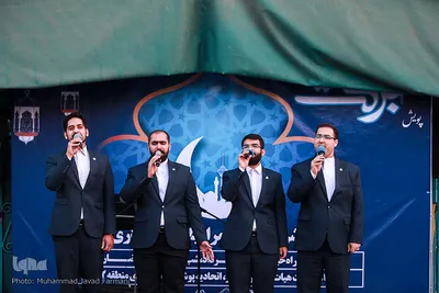 سفره افطاری ساده در بازار پانزده خرداد