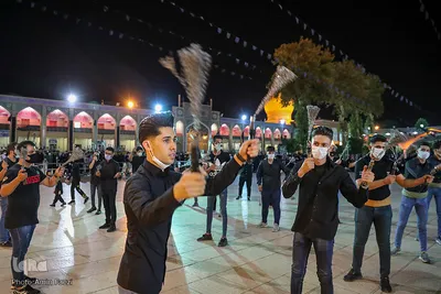 عزاداری شب تاسوعای حسینی در حرم شاهچراغ (ع)