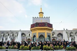 آیین سنتی «اذن عزا» در حرم مطهر امام رضا(ع)