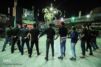 مراسم عزاداری و سینه زنی بوشهری در مسجد امام سجاد (ع) اهواز