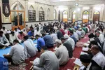 جزءخوانی قرآن در حسینیه آیت‌الله سید عدنان غُریفی خرمشهر