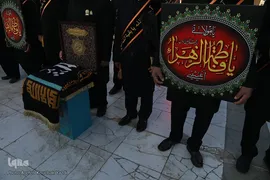 آیین تعویض پرچم گنبد آستان مسجد مقدس جمکران در آستانه ایام فاطمیه