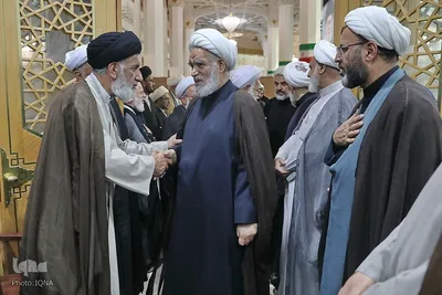 مجلس ترحیم آیت الله فیاض و گرامیداشت شهدای جنگ ۱۲ روزه در حرم بانوی کرامت