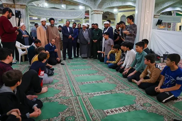 مراسم معنوی اعتکاف دانش آموزی در مصلی تبریز