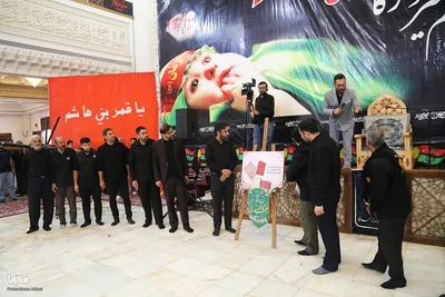 مراسم شیرخوارگان حسینی در حرم مطهر شاهچراغ(ع)