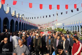 مراسم تشییع پیکر شهید«مجتبی عباس‌نژاد» از شهدای سانحه هوایی در اهواز