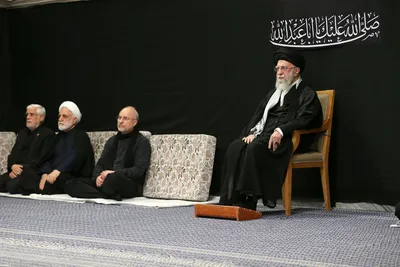 مراسم عزادارای شب عاشورا با حضور رهبر معظم انقلاب