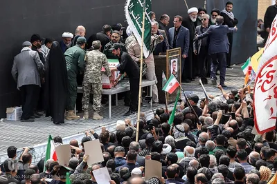 تشییع دریابان پاسدار شهید علیرضا تنگسیری در آبادان
