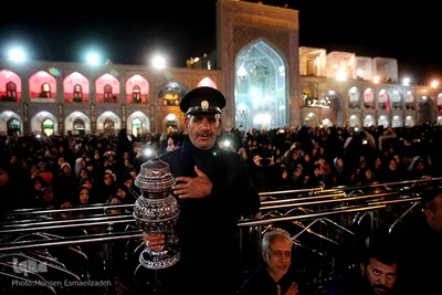 مراسم شام غریبان امام رضا(ع) در حرم مطهر رضوی