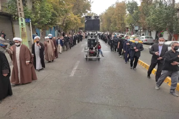 عکس | عزاداری خیابانی به مناسبت سالگرد شهادت امام حسن عسگری(ع) در خوی