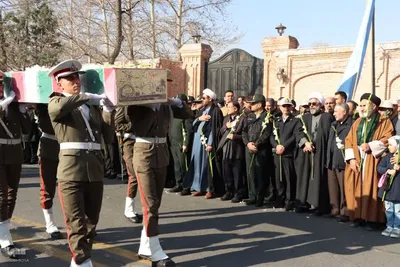 تشییع پیکر مطهر شهدای گمنام تازه تفحص شده در ارومیه‎