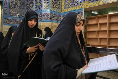 تشرف 313 خادمه حرم امام زاده صالح به قم
