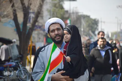 مراسم راهپیمایی یوم الله ۲۲ بهمن در قم