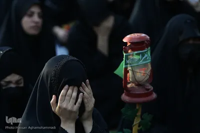 مراسم عزاداری روز هفتم محرم در قطعه 40 (سرداران بی پلاک) بهشت زهرای تهران