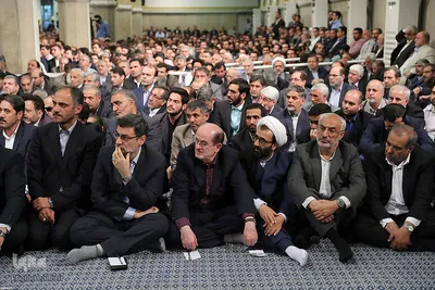 دیدار رئیس و نمایندگان مجلس شورای اسلامی با رهبر انقلاب