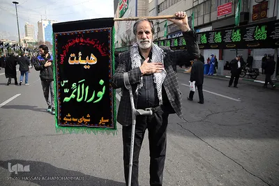 تجمع بزرگ عزاداران فاطمی در میدان هفت تیر