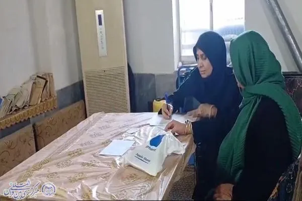 خدمات درمانی رایگان گروه پزشکی جهادی خدمت‌رضوی استان