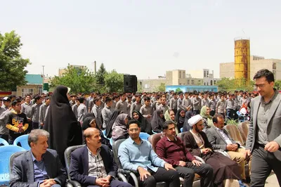مراسم استقبال از خدام و پرچم رضوی در ملایر