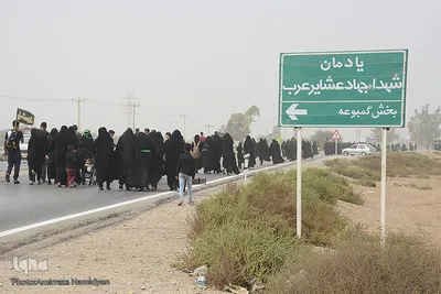 آغاز پیاده‌روی زائران اربعین حسینی از خوزستان
