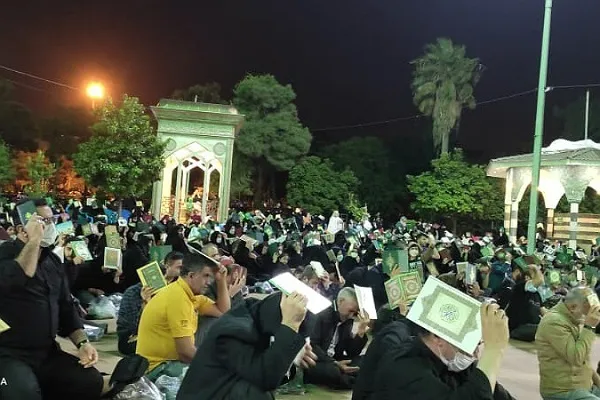 عکس| احیای شب  ۱۹ ماه رمضان در آستان امامزاده عبدالله(ع) گرگان
