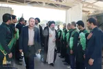 غبارروبی مضجع شريف حضرت سيدعلاءالدين حسين‌بن موسي‌الكاظم(ع)