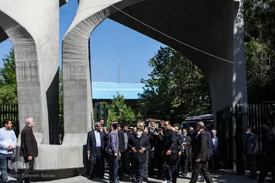  تشییع پیکر مرحوم عماد افروغ در مسجد دانشگاه تهران
