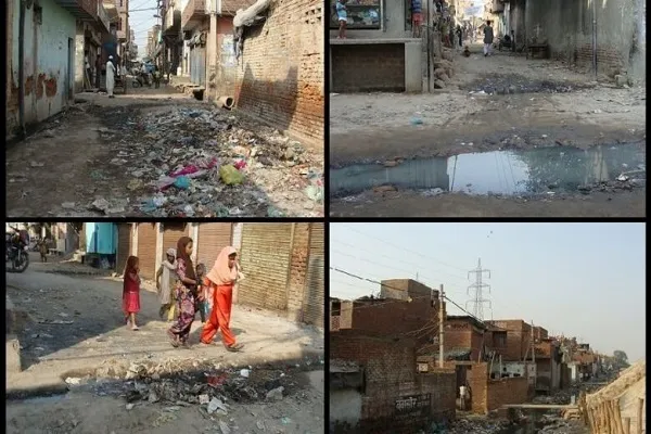 दिल्ली में मुस्लिम इलाकों की स्थिति का समाधान करने में विफलता