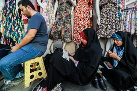 مراسم دعای عرفه در خیابان سعدی تهران