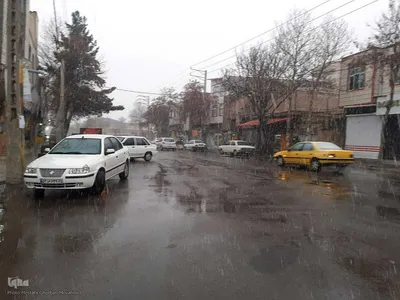 بارش برف زمستانی در اهر