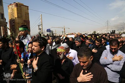 تشییع شهید گمنام در سوهانک تهران