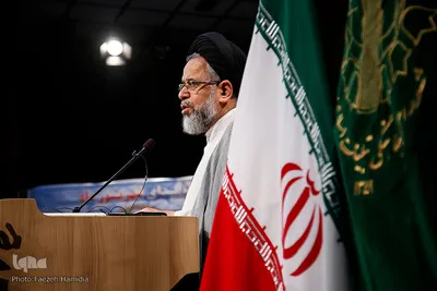 حجت الاسلام والمسلمین سیدمحمود علوی، وزیر اطلاعات در مراسم بزرگداشت شهدای شهریورماه