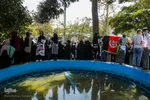 تجمع افغانستانی‌های مقیم مشهد در مقابل کنسولگری پاکستان
