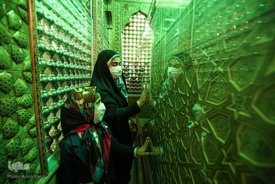 آیین گلاب شویی حرم مطهر شاهچراغ(ع)