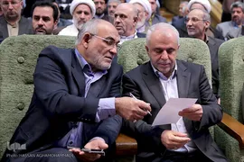 حضور سعید اوحدی، رییس اسبق سازمان حج و زیارت در مراسم تودیع و معارفه رییس سازمان حج و زیارت