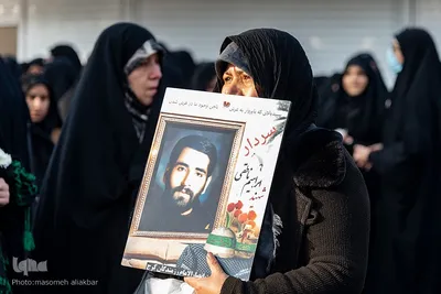 تشییع پیکر مطهر ۴ شهید گمنام دفاع مقدس در کرج‎‎