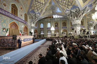 سخنرانی رهبر انقلاب در اجتماع عظیم زائران و مجاوران حرم مطهر رضوی(ع)