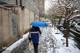 بارش برف زمستانی در تهران